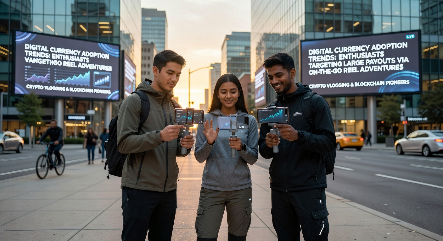 Mobile Nutzer mit Krypto-Wallets bei der Verfolgung von Reel-Jackpots