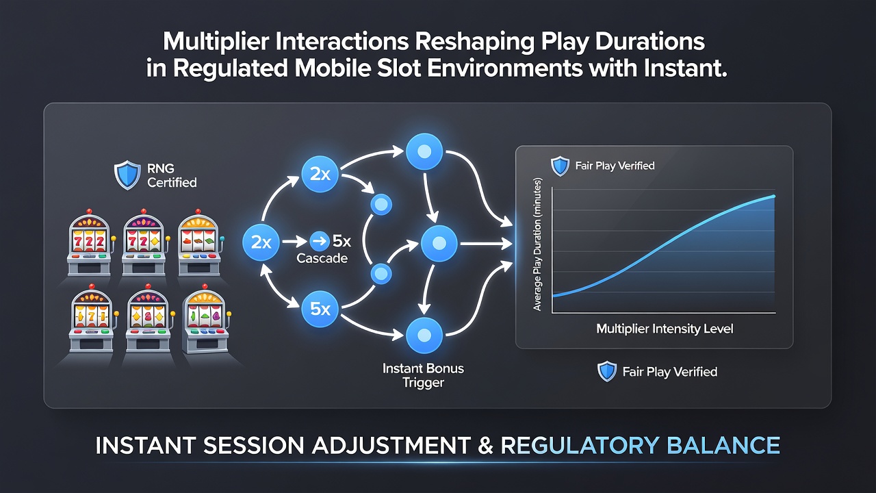 Analyse von Spielzeiten und Multiplikator-Effekten in regulierten mobilen Slots