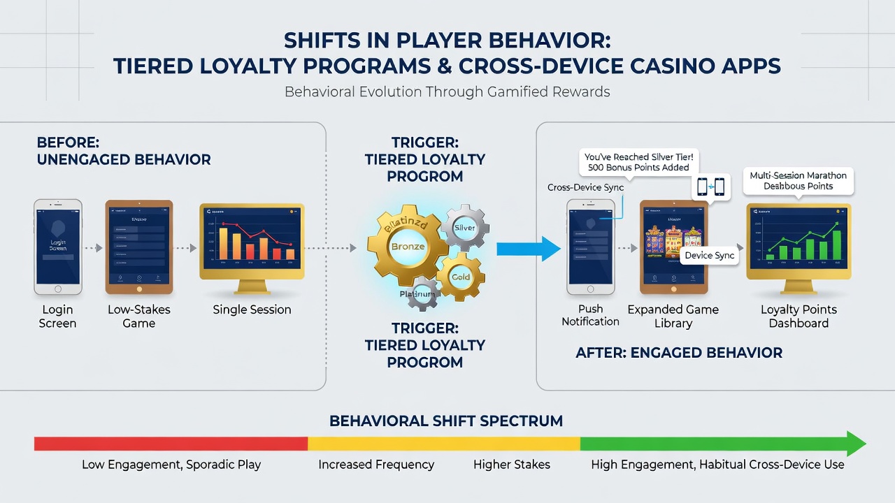 Darstellung von Verhaltensmustern bei der Nutzung von Loyalty-Programmen über mobile und stationäre Geräte